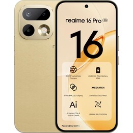 Realme 16 Pro 5G, 8GB 512GB, 6.78 AMOLED FHD+, 7000mAh, dorado