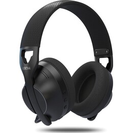 Fone de ouvido gamer sem fio Krom Phase com microfone / Bluetooth / Conector de 3,5 mm / USB 2.0 / Preto