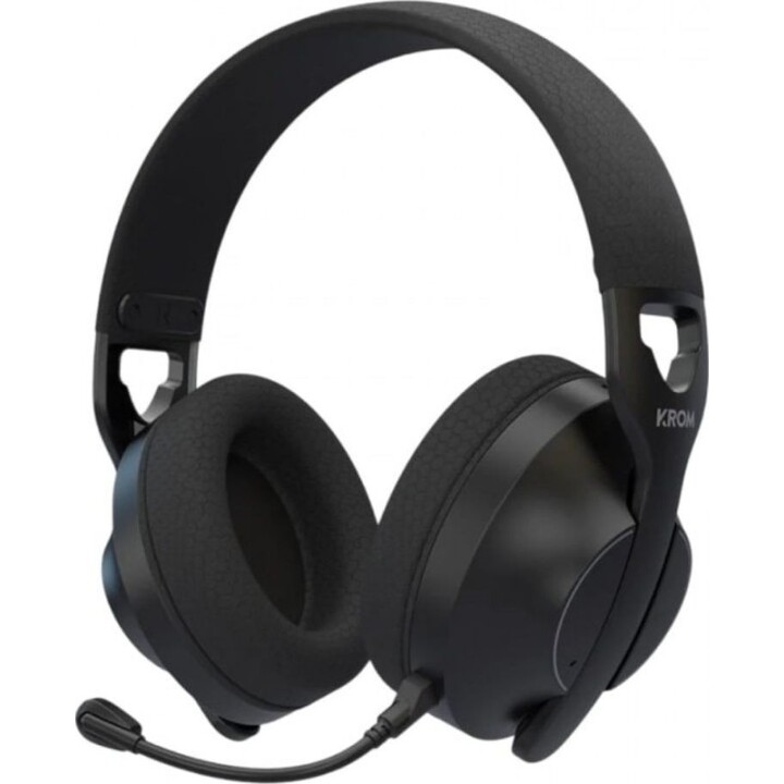 Krom Phase Wireless Gaming Headset with Microphone / Bluetooth / 3.5mm Jack / USB 2.0 / Black