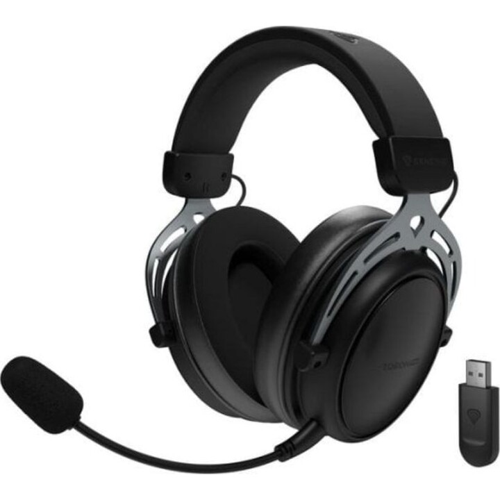 Cuffie da gioco GENESIS Toron 706 wireless e cablate con USB Type-C e Bluetooth - Nere