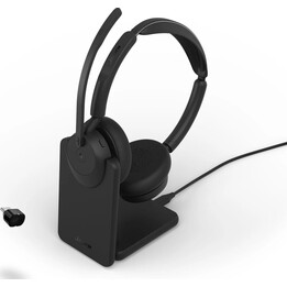 Auriculares Jabra Evolve3 45 Stereo Link 390c con soporte MS