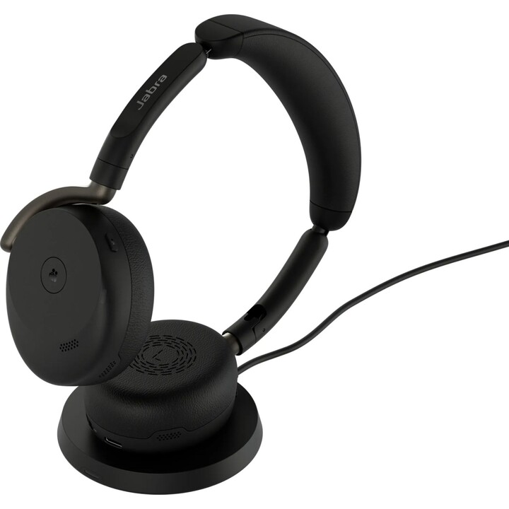 Auriculares Jabra Evolve3 65 Flex Link 390c MS con base de carga inalámbrica