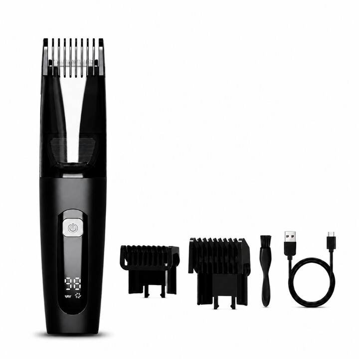 Extralink Máquina para cortar barba y pelo con recipiente 1-20mm USB-C IPX6 800mAh