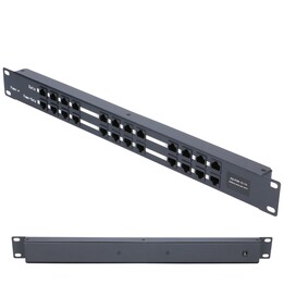 Injetor PoE Extralink de 12 portas, 12x RJ45 de 100 Mb/s, gabinete para montagem em rack
