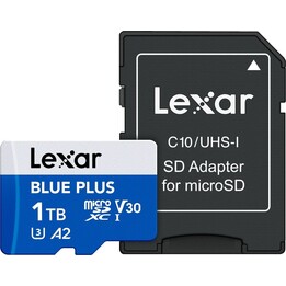 Scheda di memoria microSD 1TB C10 A2 U3 V30 170MB/s Blue Plus
