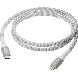 Câble dbramante1928 USB-C mâle / Lightning mâle tressé 1,2 m blanc