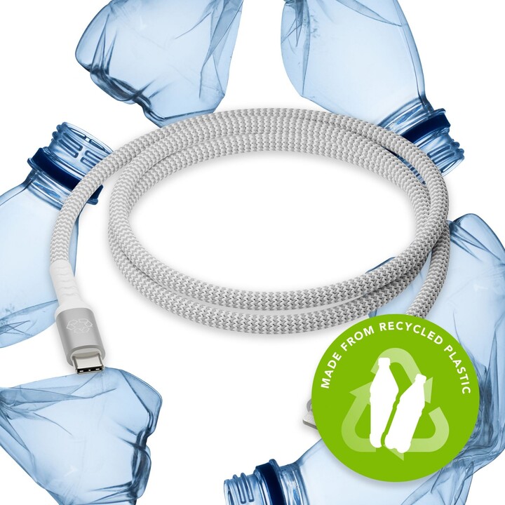 Cable dbramante1928 usb-c macho / lightning macho braided 1.2m white