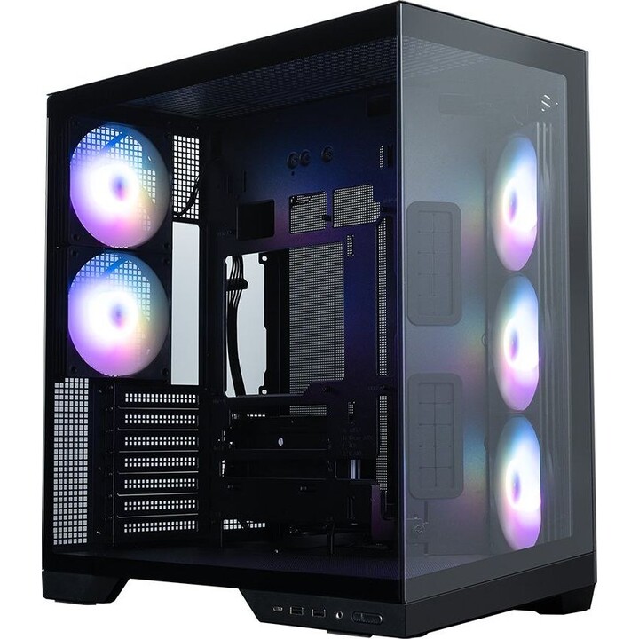 Zalman D50, case per PC mid tower ATX, con 3 ventole da 120 mm, colore nero.