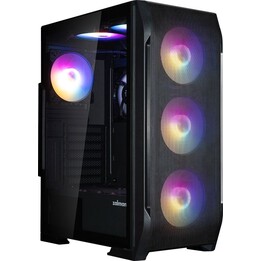 Gabinete Zalman N7 PLUS V2, ATX Mid Tower, 6 ventoinhas RGB de 120 mm, 1 ventoinha de 120 mm, preto