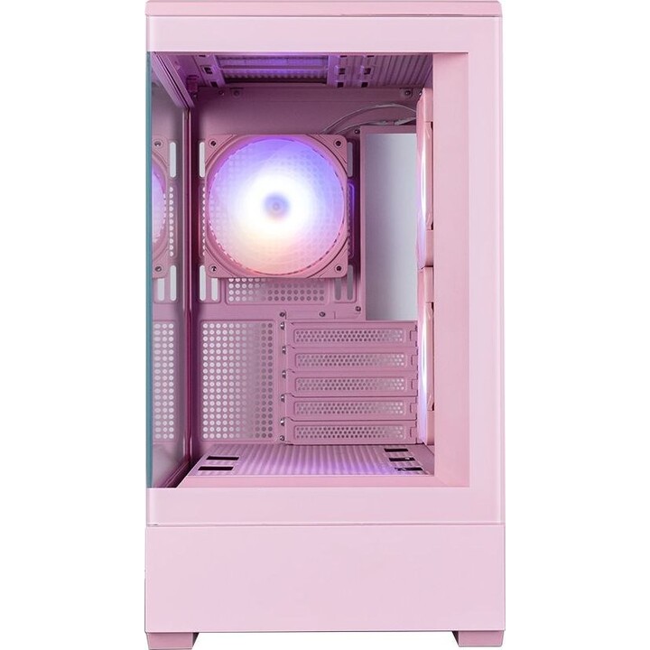 Zalman P30 V2, case per PC mini tower mATX, 3 ventole ARGB da 120 mm, rosa