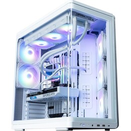 Zalman P60, case per PC mid tower ATX, 5 ventole ARGB da 120 mm, bianco