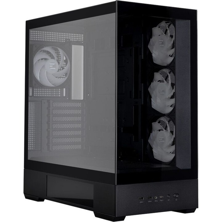 Zalman P40 DS, case per PC mid tower ATX, 4 ventole ARGB da 120 mm, nero
