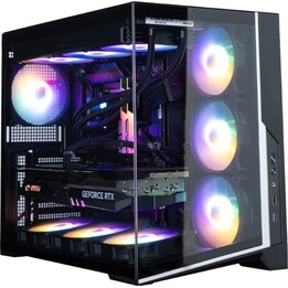 Zalman D40F, case per PC mid tower ATX, 7 ventole FRGB da 120 mm, nero