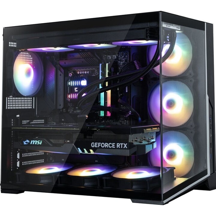 Zalman D40F, case per PC mid tower ATX, 7 ventole FRGB da 120 mm, nero