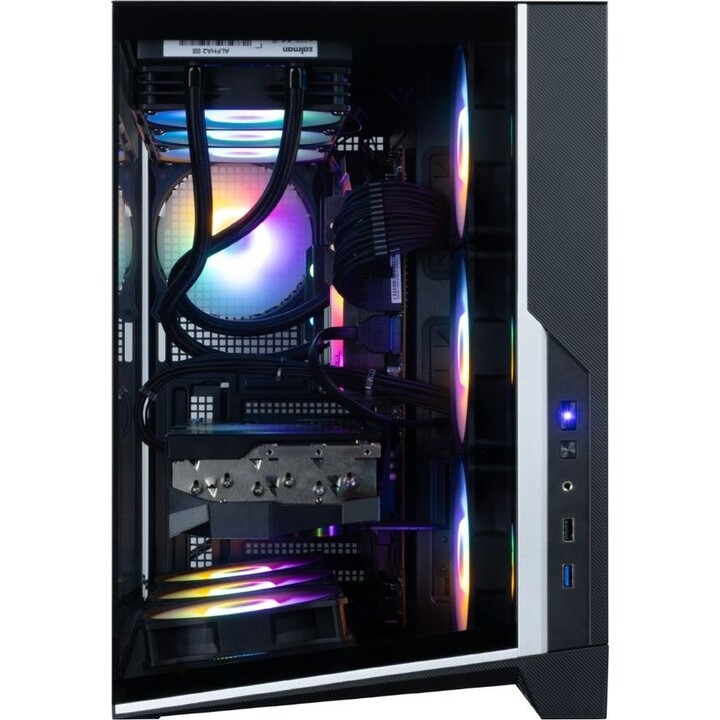 Zalman D40F, ATX-Midi-Tower-PC-Gehäuse, 7 x 120-mm-FRGB-Lüfter, Schwarz
