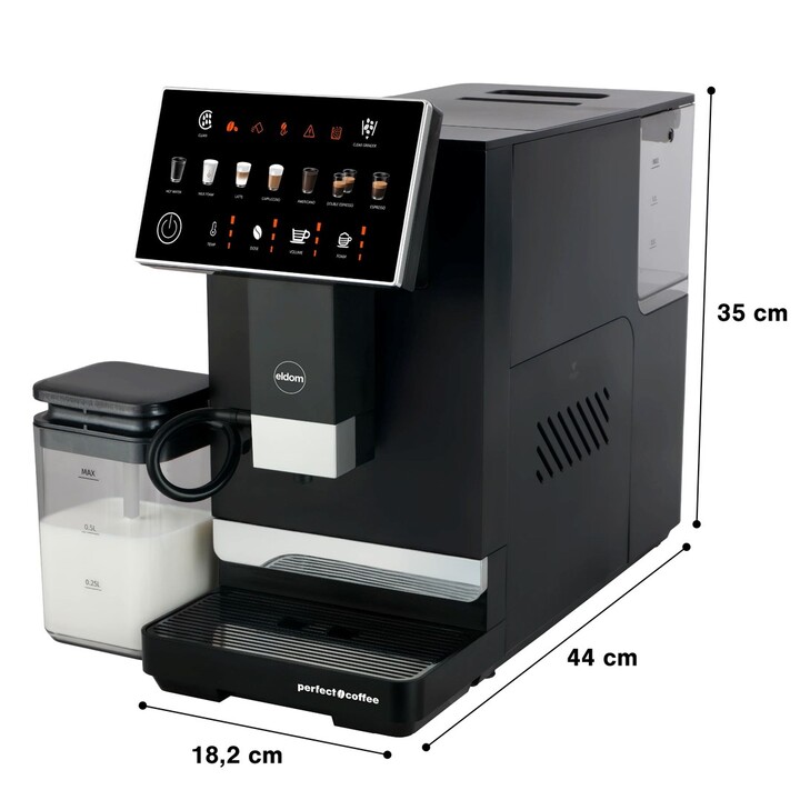 Macchina da caffè a pressione automatica Eldom ECA10, 7 programmi.