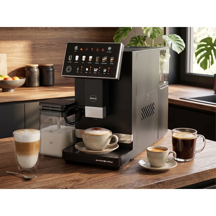 ELDOM ECA10 AUTOMATIC PRESSURE COFFEE MACHINE, 7 PROGRAMS