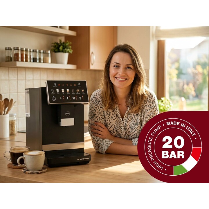 ELDOM ECA10 AUTOMATIC PRESSURE COFFEE MACHINE, 7 PROGRAMS