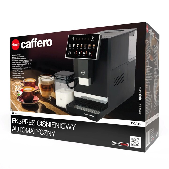 Macchina da caffè a pressione automatica Eldom ECA10, 7 programmi.