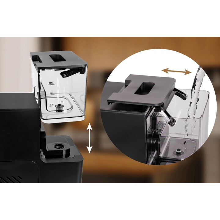 Macchina da caffè a pressione automatica Eldom ECA10, 7 programmi.