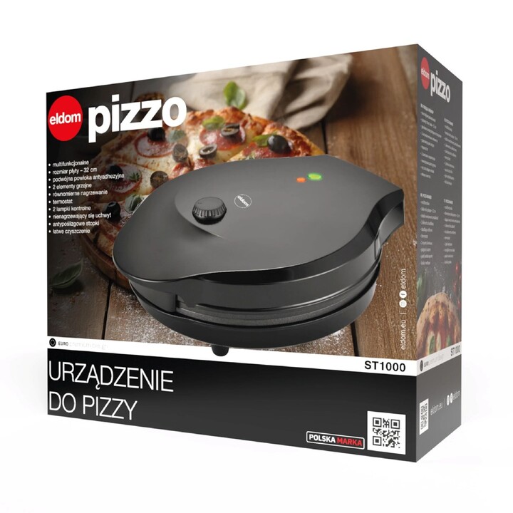 Máquina de pizza ELDOM ST1000 1450W preta