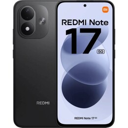 Xiaomi Redmi Note 17 5G, 6 GB + 128 GB, ecrã AMOLED de 6,99, bateria de 7700 mAh, preto