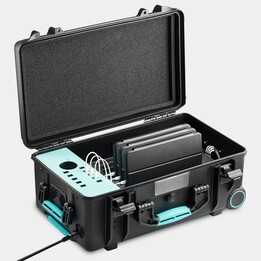 Formcase TransformerCase T10 Stazione portatile per la ricarica e l'archiviazione di dispositivi, colore nero