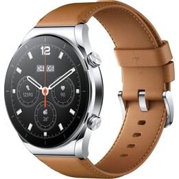 Xiaomi Watch S1 GL 3.63 cm (1.43) 4 mm AMOLED Silver Brown, AMOLED display, dual-band GPS