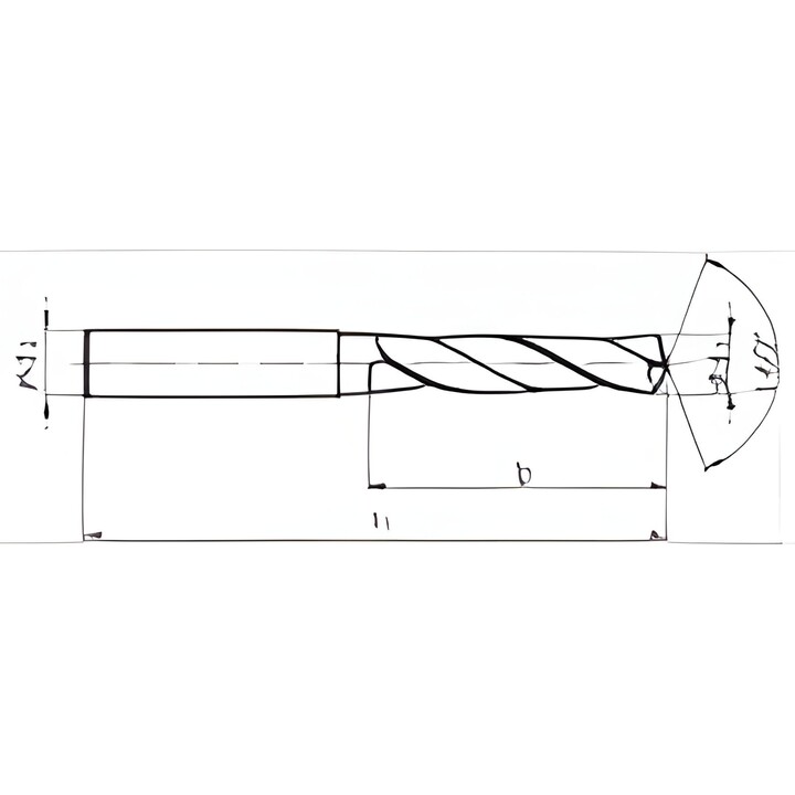 Broca de carburo Fanar W9-604X13-0330 X-Drill DIN 6537 3xD, 3,30 mm de diámetro, 20/62 mm