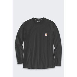 Bluza bez kaptura Carhartt Midweight L/S Pocket T-Shirt - black rozmiar: m