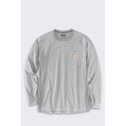 Bluza bez kaptura Carhartt Midweight L/S Pocket T-Shirt - heather grey rozmiar: m