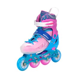 Patins Meteor Loky rosa e azul 17482-17483 34-37