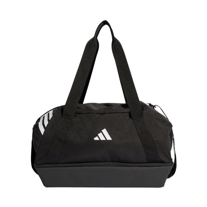 Adidas Tiro Duffle bag, small with bottom compartment, black JY7939