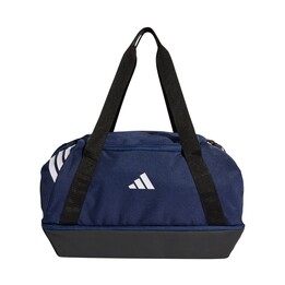 Adidas Tiro Duffle bag, small with bottom compartment, navy blue KD4240