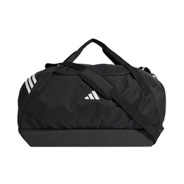 Bolsa de deporte Adidas Tiro Duffle grande con compartimento inferior, color negro JY7946
