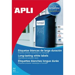 Papier APLI en marque blanche pour imprimantes laser A4 105 x 148, 20 feuilles PL01227 Original
