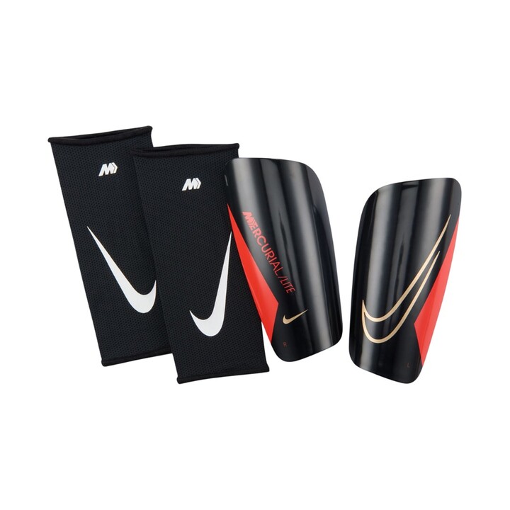 Espinilleras de fútbol Nike Mercurial Lite SuperLock negras DN3609 010 L