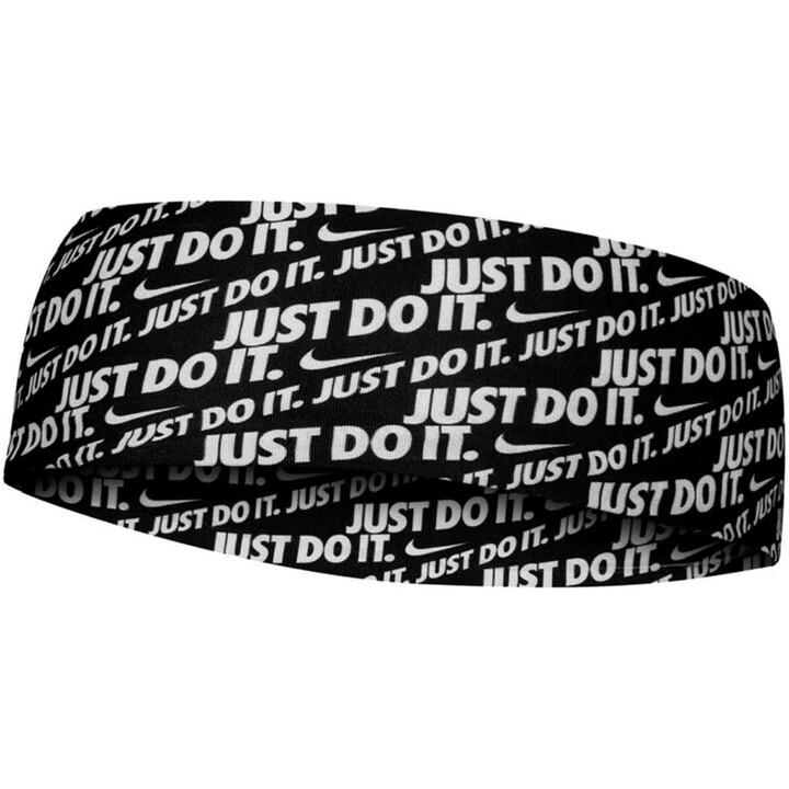 Diadema Nike Dri-Fit Fury negra y blanca N1003619010OS