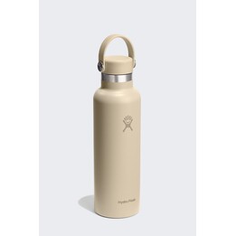 Garrafa térmica Hydro Flask de 621 ml (21 oz) com tampa flexível padrão - Cor aveia