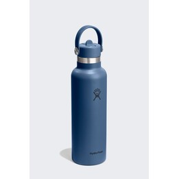 Botella Hydro Flask de 621 ml con tapa flexible y pajita (21 oz) - azul marino