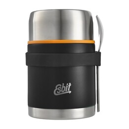 Jarra de comida Esbit Classic con juego de cubiertos de 0,75 L - negra