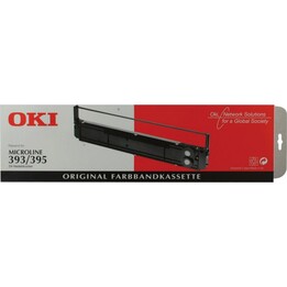 Cinta de impresora negra Oki, 5 millones de caracteres, Ml/393/395B, original