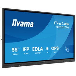 Iiyama Tactil 55" (edla), Android 14 / 8c Soc, 6/128gb, 40p 3840x2160, Uhd Ips, Nfc, Mm 2x 20w+20w Swf, 2x Hdmi, Usb-c, Dp,