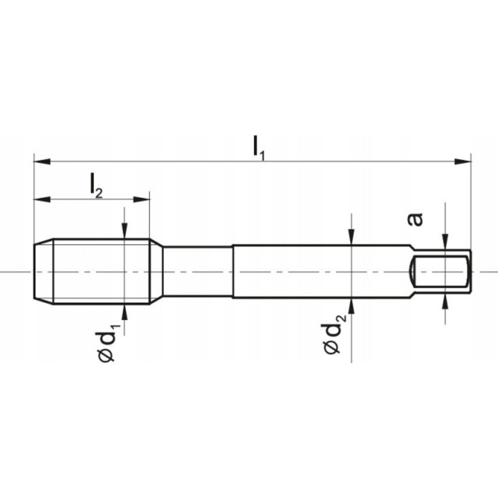 Fanar - Utensile di filettatura per metallurgia delle polveri A4-225D51-0125 M12x1,5 DIN-2181 HSSE-PM HRC40