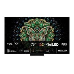 Televisor TCL 75C6K Pro 75 polegadas QD-Mini LED 144Hz 4K Ultra HD Google TV