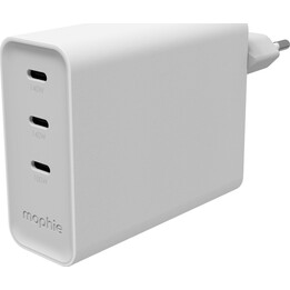 Mophie ROC GaN Wall Charger, 3 USB-C Ports, 140W (White)