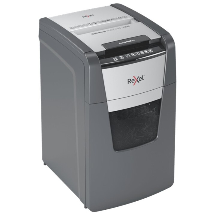 Distruggidocumenti automatico Rexel AutoFeed+ 150M, P-5, microtaglio (2x15 mm), 150 fogli, cestino da 44 litri
