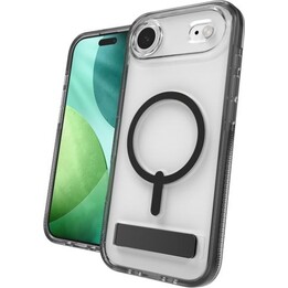 ZAGG Santa Cruz Snap KS - Funda para iPhone Air compatible con MagSafe con soporte (negro azabache)