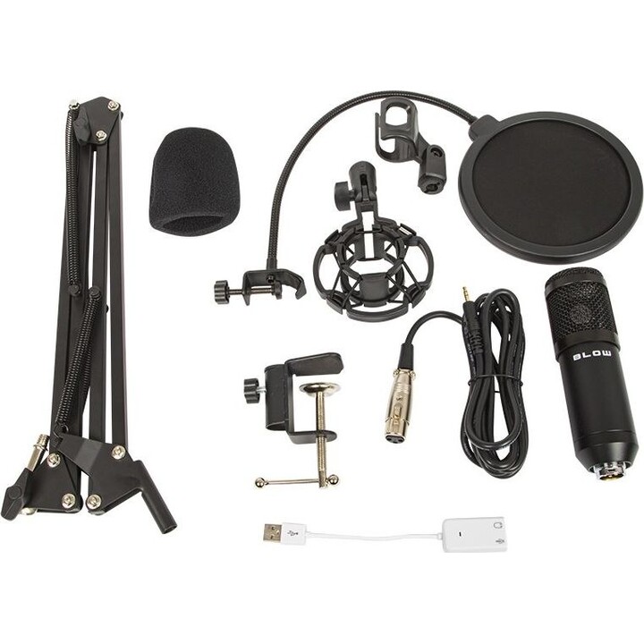 Blow 33-052# microphone de studio USB noir