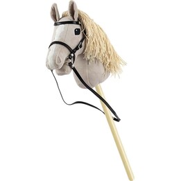 Milly Mally HOBBY PLUS hobby horse on a stick light grey